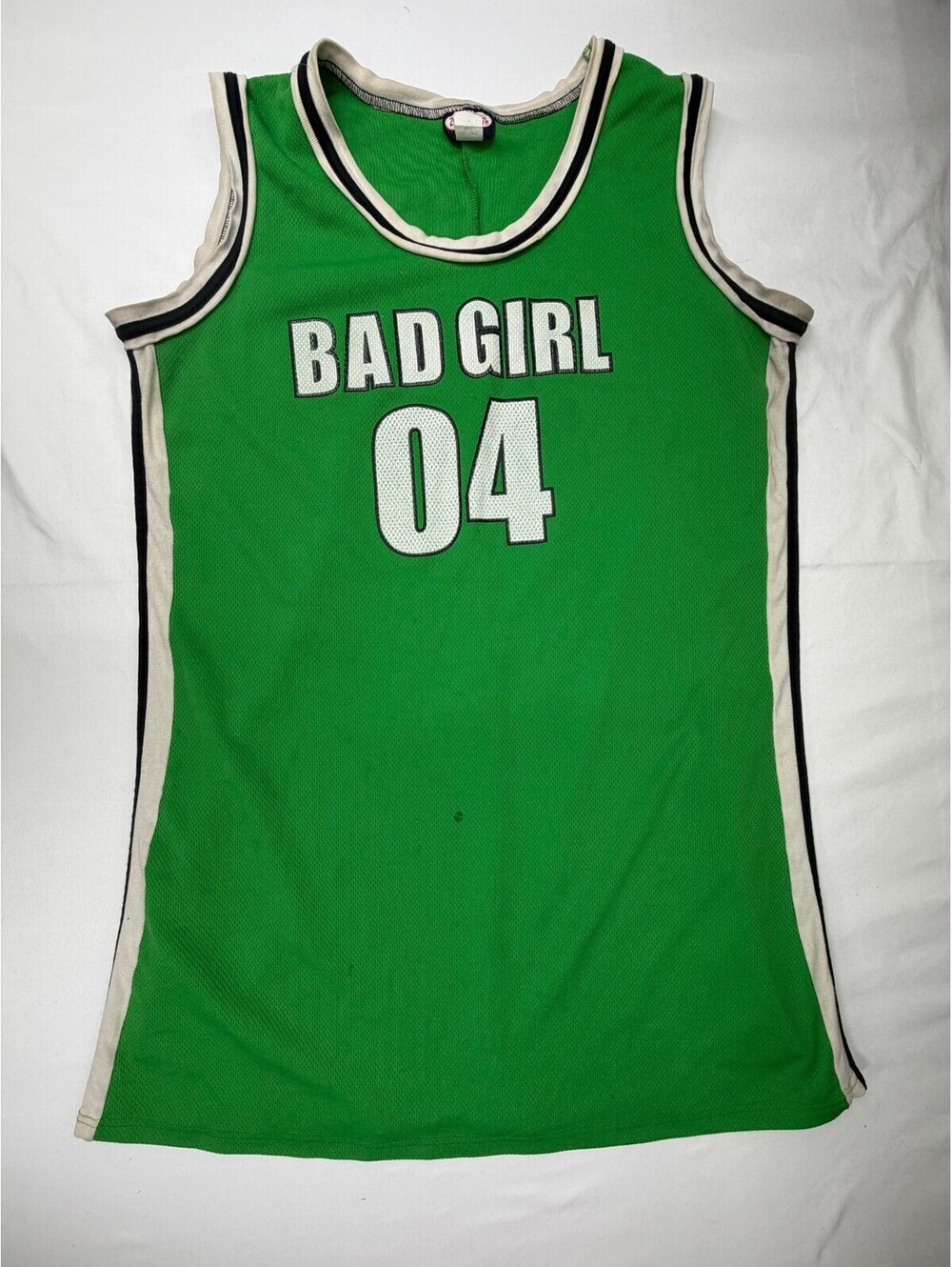 Zoey Beth Plus Women's Tank Top Bad Girl 04 Polyester Knit Size 3X Green
